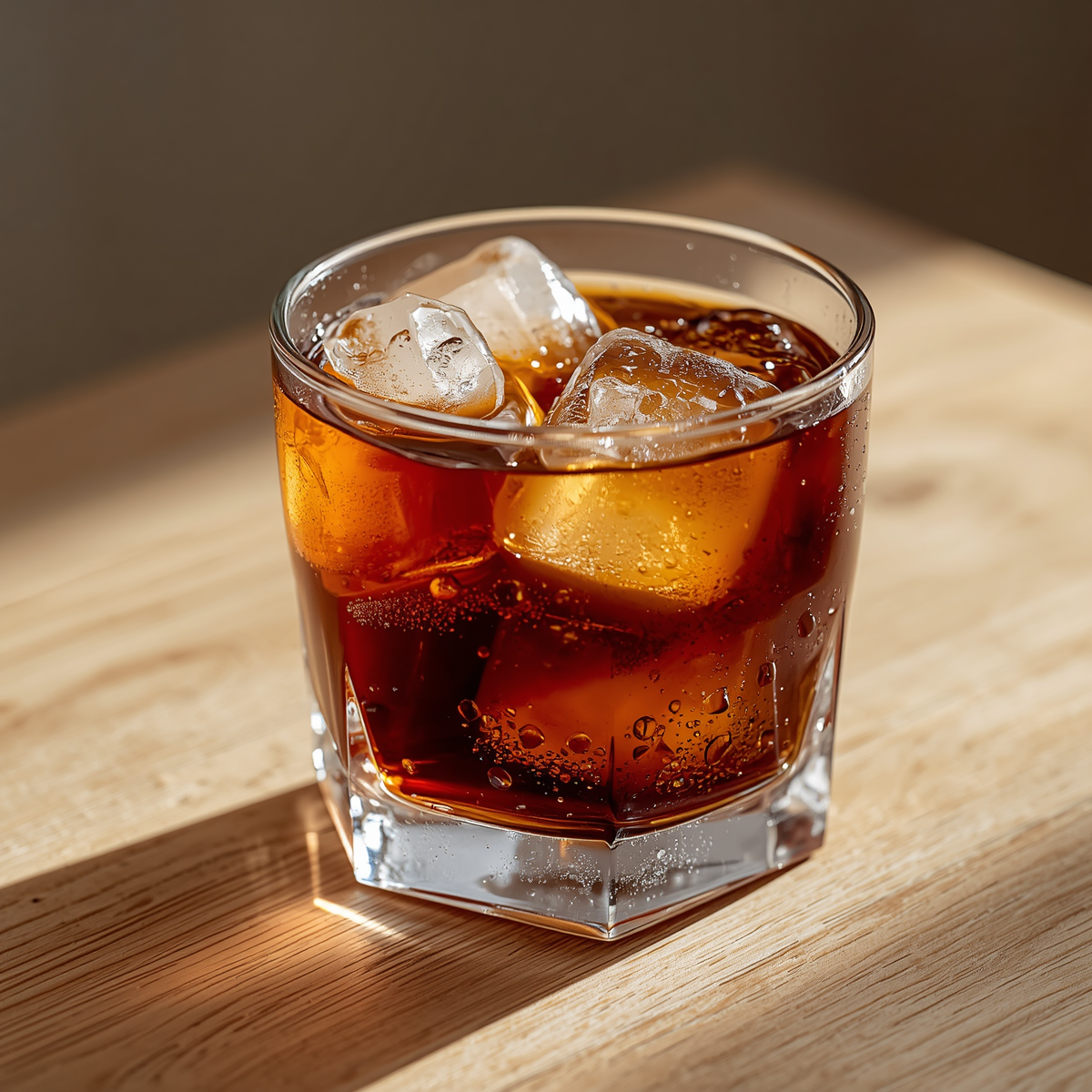 Preparazione e servizio di un cold brew coffee rinfrescante con ghiaccio